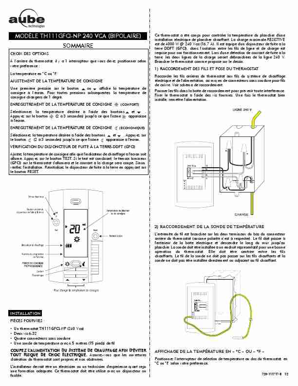 Aube Technologies Thermostat TH111GFCI-NP 240 VCA-page_pdf